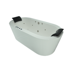 Banheira de Imersão Freestanding Branca 192x94x66 com Hidro – Everest Lusso Idro - 2