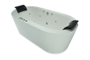 Ver imagem 2 de Banheira de Imersão Freestanding Branca 192x94x66 com Hidro – Everest Lusso Idro