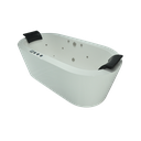 Ver imagem 2 de Banheira de Imersão Freestanding Branca 192x94x66 com Hidro – Everest Lusso Idro