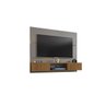 Painel para Tv Âmbar Titanium/cinamomo/ripado – Móveis Bechara - 1