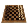 Jogo Xadrez Tabuleiro Médio Dobrável Portátil Em Madeira - 5