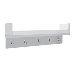 Porta Chave Com Prateleira Branco Em Mdf - 1