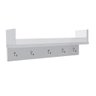 Porta Chave Com Prateleira Branco Em Mdf - 1