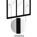 Ver imagem 7 de Porta de Alumínio de Correr Lateral 3 Folhas Móveis Vidro Temperado 235x250cm Lucasa Eccellente