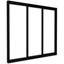 Ver imagem 1 de Porta de Alumínio de Correr Lateral 3 Folhas Móveis Vidro Temperado 235x250cm Lucasa Eccellente