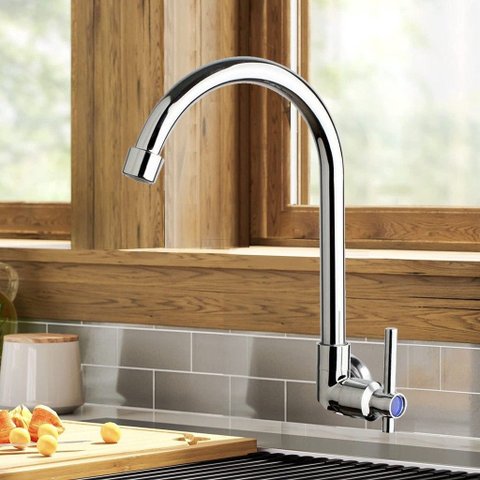 Torneira Gourmet de Parede Monocomando para Cozinha com Arejador Embutido Fc-79