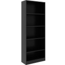 Ver imagem 1 de Estante Multiuso Gamer Livreiro Office 5 Prateleiras Preto