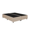 Ver imagem 1 de Base Box Casal Bipartida Corino Bege 138x188 Blindado