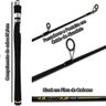 Vara de Pesca T-blade 1,70m 10-25lb Pincho F2-56ef para Molinete - 6