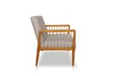 Ver imagem 2 de Poltrona Maia em Linho com Base Madeira Corda Náutica Linho Areia Bz Home Decor