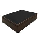 Ver imagem 1 de Base Box Baú Casal Queen 158cm Luckspuma Tecido Corano com Pistão a gás - Marrom