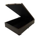 Ver imagem 2 de Base Box Baú Casal Queen 158cm Luckspuma Tecido Corano com Pistão a gás - Marrom