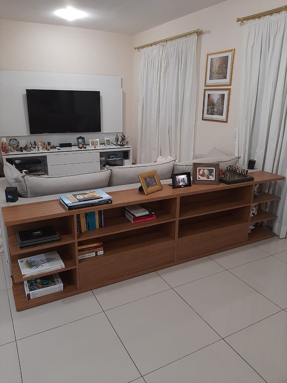 Aparador para Sofá em Mdf 3 Metros Sala Divisor de Ambientes Decoração - 2