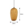 Lustre Pendente Java White Arrow em Bambu Natural – 40x20 Cm - 6
