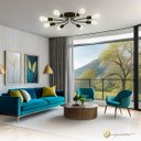 Ver imagem 3 de Lustre Luminária de Teto Plafon Aster Sputnik Aranha 8 Braços E27 Preto Quarto Sala Cozinha