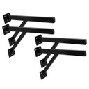 Ver imagem 1 de Kit 4 Suportes Parafusar Bancada Pia Pedra Mármore 40x20cm