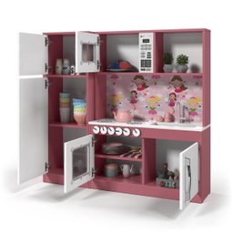 Cozinha Infantil com Refrigerador Mdf Diana - Ofertamo - 4