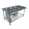 Fogão Industrial 8 Bocas com Forno 30cmx30cm a Gás Metalmaq - 1