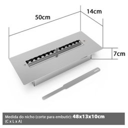 Lareira Ecológica de Embutir Saro 50 cm Q50 - 4