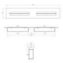 Ver imagem 4 de Lareira Ecológica de Embutir Saro 80 cm Q80