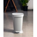 Ver imagem 2 de Lixeira com Pedal Coza New Square 5 Litros Cinza Frio