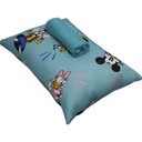 Ver imagem 2 de Jogo de Cama Portallar Solteiro Malha 100% Algodão Disney Mickey Feliz 2 Pçs Verde