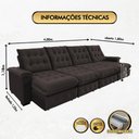 Ver imagem 2 de Sofá Coliseu 4.00m Retrátil e Reclinável Super Pillow