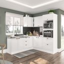 Ver imagem 1 de Cozinha 6 Peças com Rodapé Pérola Yescasa Branco