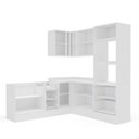 Ver imagem 3 de Cozinha 6 Peças com Rodapé Pérola Yescasa Branco