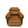 Poltrona do Papai Felix Reclinável Retrátil Power Elétrico Entrada Usb Couro Caramelo Manchado - 4