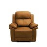 Poltrona do Papai Felix Reclinável Retrátil Power Elétrico Entrada Usb Couro Caramelo Manchado - 7