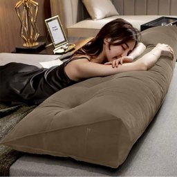 Almofada Cabeceira Ana Cama Solteiro 90cm Suede Capuccino Ms Decor - 3