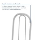 Ver imagem 3 de Kit 6 Cadeiras de Jantar Estofadas e Aço Paola Branco