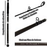 Vara Pesca 3m 20-50lb Prostar Sic Catch Monster Ii 80-300 em Carbono Trançado - 6