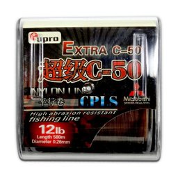 Linha de Pesca Monofilamento Eupro - Extra C-50 12lb - 0.26mm - 580m - 1