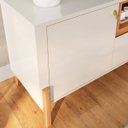 Ver imagem 5 de Rack Bancada para Tv de até 70" 2 Portas 1 Gaveta Gleyce Off White/jequitiba