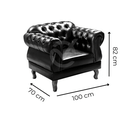 Ver imagem 3 de Conjunto Poltrona e Puff Chesterfield Elisabeth Encanto Veludo Rosa