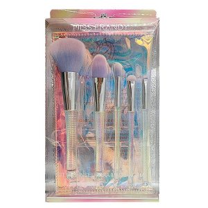 Kis 5 Pincéis para Maquiagem Linha Diamante + Necessaire- Miss Frandy
