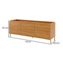 Ver imagem 3 de Rack para TV até 50 Polegadas Curve 3 Portas Lamina Mel - BRV
