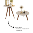 Ver imagem 2 de Kit Mesas de Centro e Canto Redondas para Sala Natalia:Off White
