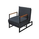 Ver imagem 1 de Poltrona do Papai Reclinável Puff Retrátil Versátil Moderno Extensão Bancada Premium Cor Cinza