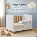 Ver imagem 7 de Quarto Apolo para Bebê 100% MDF Roupeiro 3 Portas Cômoda Sapateira e Berço 2 em 1 Espresso Móveis