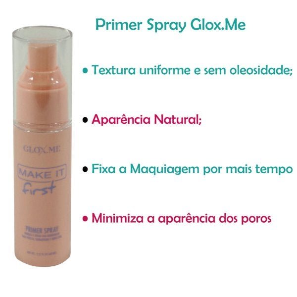 Primer Spray para Maquiagem- Glox.me - 2