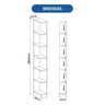 Módulo Cantoneira 5 Prateleiras 100% Mdf - 3