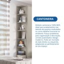 Ver imagem 5 de Módulo Cantoneira 6 Prateleiras Requinte+ 100% MDF Cinza/Níquel