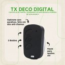 Ver imagem 2 de Kit 3 Controle Tx Deco Digital 433mhz Ipec - Preto