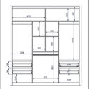 Ver imagem 4 de Guarda-Roupa Casal 3 Portas 4 Gavetas c/Espelho Branco
