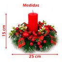 Ver imagem 5 de Arranjo com Vela Centro Mesa Enfeite Natal Decoração Nevado
