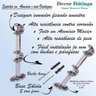 Suportes De Metal Varão Duplo Cortina 19Mm Cromado 03 Peças - 3