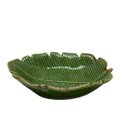 Ver imagem 5 de Pratinho Folha de Cerâmica em Alto Relevo na Cor Verde